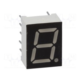 1 pcs x OPTO Plus LED - OPD-S3912LB-BW - Display: LED, 7-segment, 9.9mm, 0.39', No.char: 1, blue, 40mcd, anode