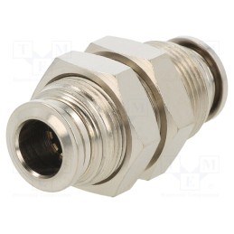 1 pcs x AIGNEP-57050 8 - Push-in fitting, bulkhead,straight,inline splice, -0.99÷20bar