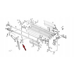 Tension lever 5595 017 02 600 Unia Famarol