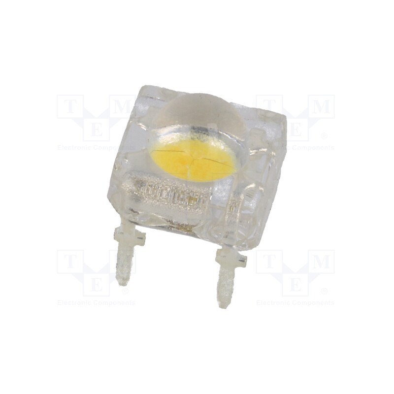 1 pcs x OPTOSUPPLY - OSM57LZ281P - LED Super Flux, oval, 7.62x7.62mm, white warm, 8400÷10000mcd, 80°
