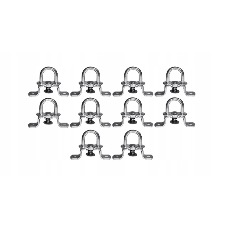 Hook, rotating grip, tarpaulin holder h 37, 10 pcs