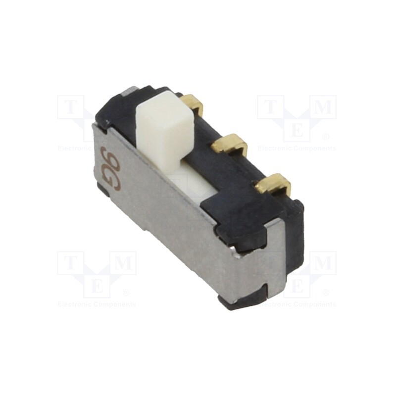 1 pcs x Nidec Copal Electronics - CL-SB-22A-12 - Switch: slide, Pos: 2, DPDT, 0.2A/12VDC, ON-ON, SMT, Leads: curved