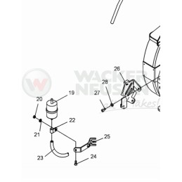 Fuel filter wacker dpu dr 0022832 original