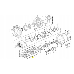 Brake disc cva volvo 11705008 excavator skid steer loader