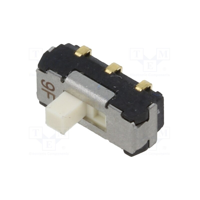 1 pcs x Nidec Copal Electronics - CL-SB-22A-02 - Switch: slide, Pos: 2, DPDT, 0.2A/12VDC, ON-ON, SMT, Leads: curved