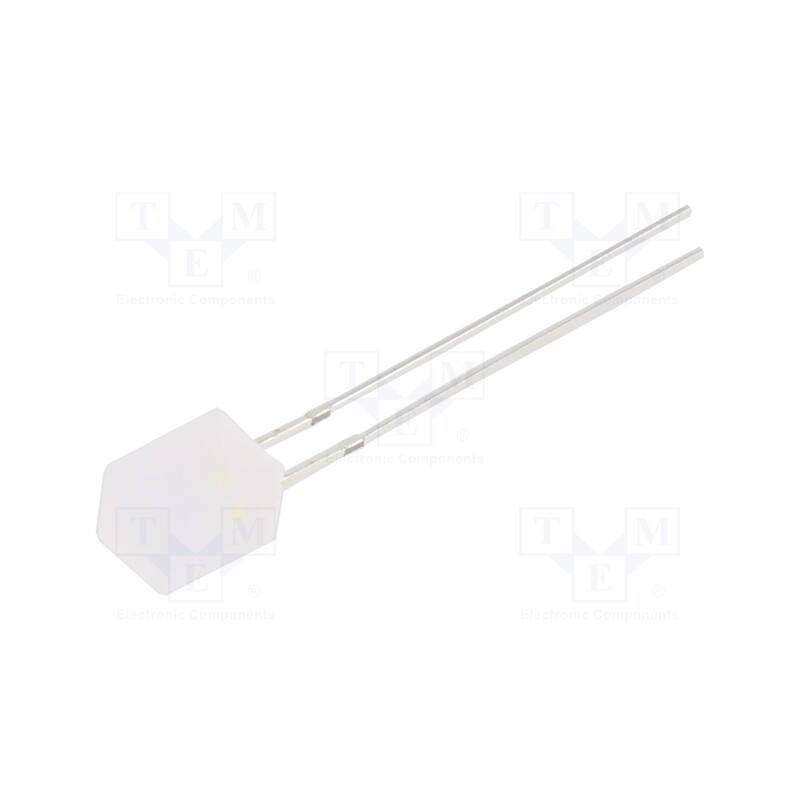 1 pcs x OPTOSUPPLY - OSG5DA3761B-12V - LED, 3mm, green, 2180÷3000mcd, 60°, Front: convex, 15V, No.of term: 2