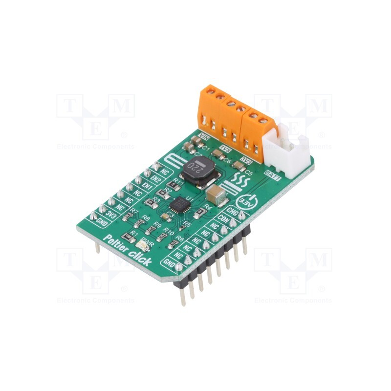 1 pcs x MIKROE - PELTIER CLICK - Click board, charger, GPIO, SPV1050, prototype board, 3.3VDC