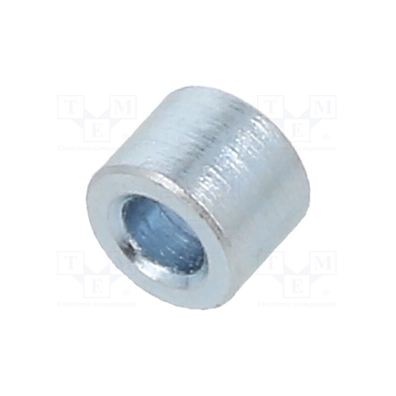 10 pcs x DREMEC - 324/2,1X03 - Spacer sleeve, 3mm, cylindrical, steel, zinc, Out.diam: 4mm