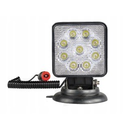 Work lamp 9 LED 27W with a magnetic switch