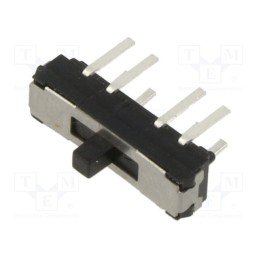 1 pcs x C&K - JS207011CQNR - Switch: slide, Pos: 3, DP3T, 0.3A/6VDC, ON-ON-(ON), THT, -40÷85°C