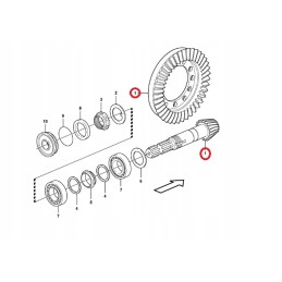 Attack roller with wheel New Holland B90B 84190375