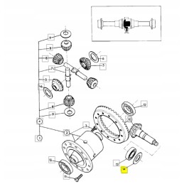 Set of jcb 3cx 4cx differential washers