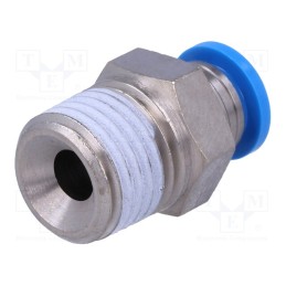 1 pcs x FESTO-153003 - Push-in fitting, straight, -0.95÷6bar, Gasket: NBR rubber, QS