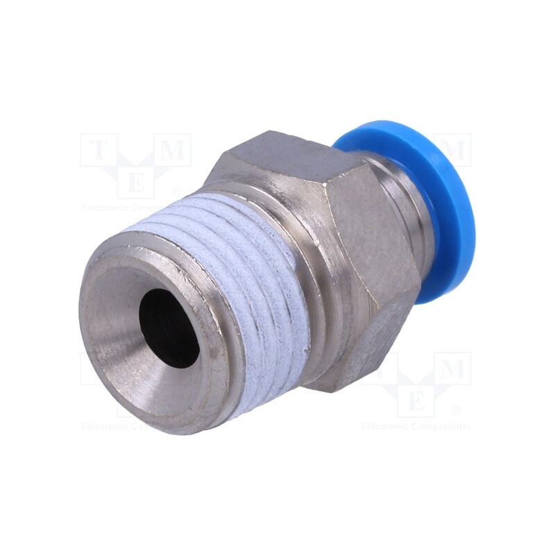 1 pcs x FESTO-153003 - Push-in fitting, straight, -0.95÷6bar, Gasket: NBR rubber, QS
