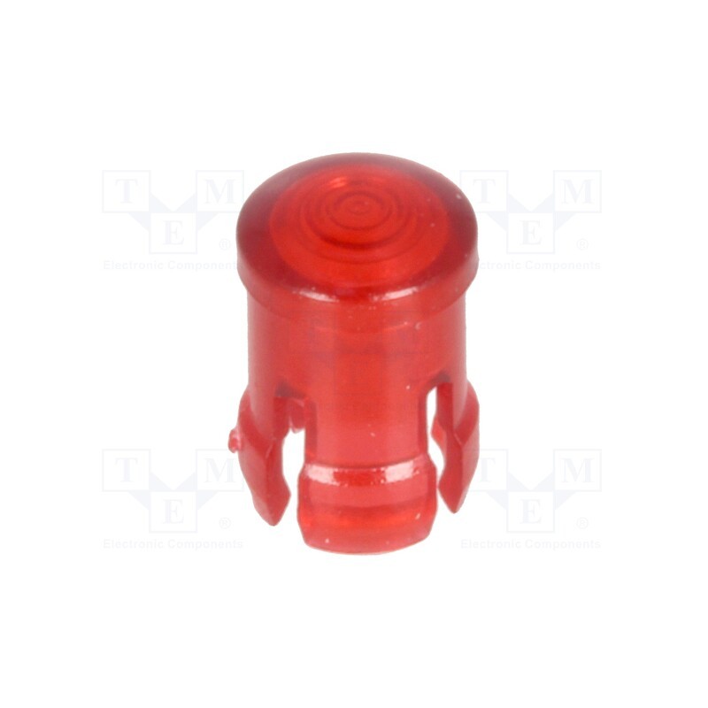 2 pcs x KEYSTONE - 8656 - LED lens, round, red, lowprofile, 3mm