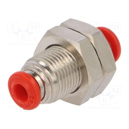 1 pcs x AIGNEP-50050 4 - Push-in fitting, bulkhead,straight,inline splice, -0.99÷20bar