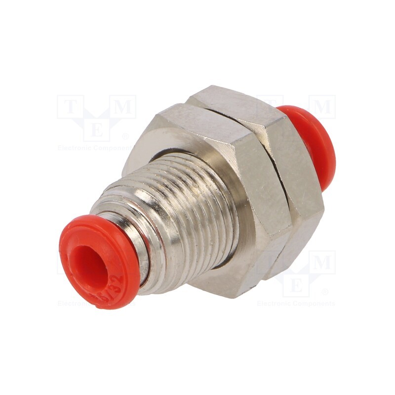 1 pcs x AIGNEP-50050 4 - Push-in fitting, bulkhead,straight,inline splice, -0.99÷20bar