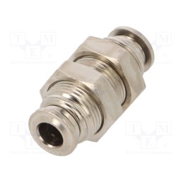 1 pcs x AIGNEP-57050 6 - Push-in fitting, bulkhead,straight,inline splice, -0.99÷20bar