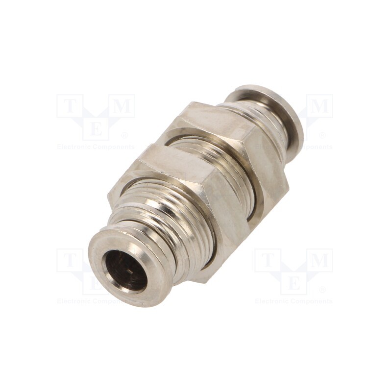 1 pcs x AIGNEP-57050 6 - Push-in fitting, bulkhead,straight,inline splice, -0.99÷20bar