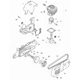 Wacker bts930 bts935 piston ring 0108392