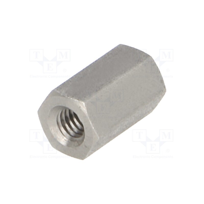 10 pcs x DREMEC - 146X12 - Screwed spacer sleeve, 12mm, Int.thread: M4, hexagonal