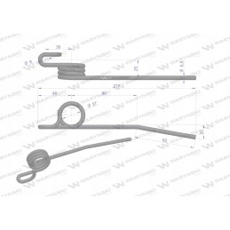 Flexible finger motorbike left John Deere Warynski