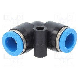1 pcs x FESTO-153072 - Push-in fitting, angled 90°, -0.95÷6bar, Gasket: NBR rubber, QS