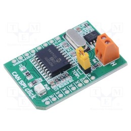 1 pcs x MIKROE - CAN-SPI CLICK 5V - Click board, converter, CAN,SPI, MCP2551, prototype board, 5VDC