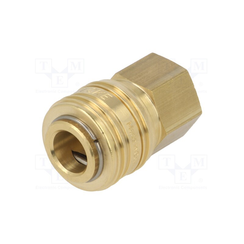 1 pcs x PNEUMAT-ES 14 I - Quick connection coupling, 0÷35bar, brass, 41mm, 1000l/min