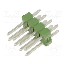 2 pcs x TE Connectivity - 826925-4 - Pin header, pin strips, AMPMODU MOD II, male, PIN: 8, straight