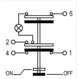 Round parking light switch