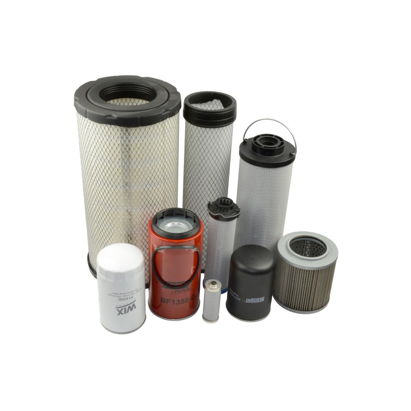 Filter set of Volvo EW140B D5DB2 engine filters