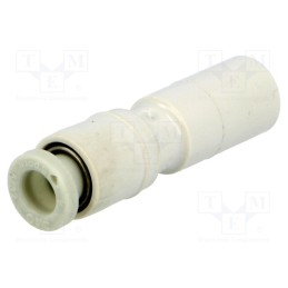 1 pcs x SMC-KQ2R04-08A - Push-in fitting, straight,reductive, -1÷10bar, polypropylene