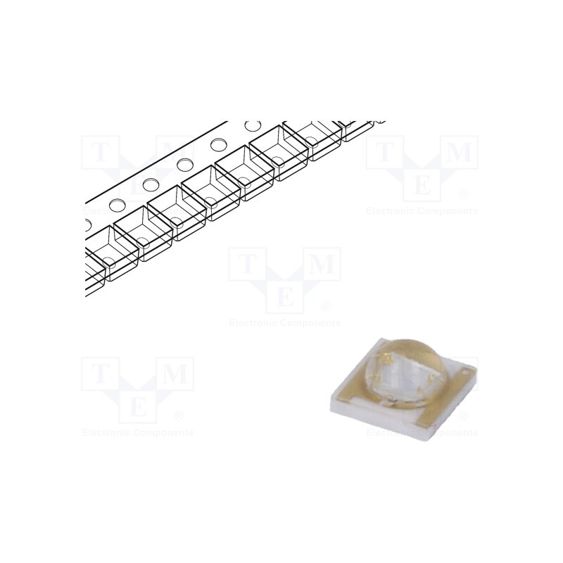 1 pcs x REFOND - RC35E1-BNE-FR - LED, 3535, 120°, convex, 3.45x3.45x1.95mm, Pmax: 1W