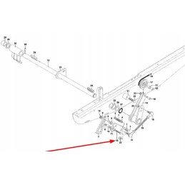 Kb8850024 screw, partial thread, m8 x 45