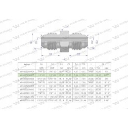 Inch hydraulic connector bb 1 2 unf jic 2 pcs
