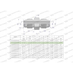 Inch hydraulic connector bb 1 2 unf jic 2 pcs