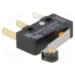 1 pcs x OMRON OCB - SS-5GL2-FT - Microswitch SNAP ACTION, 5A/250VAC, with lever (with roller)