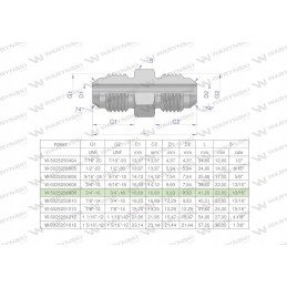 Inch hydraulic connector bb 3 4 unf jic 2 pcs