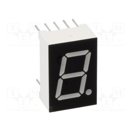 1 pcs x OPTOSUPPLY - OSL10501-IYG - Display: LED, 7-segment, 12.7mm, 0.5', No.char: 1, yellow-green