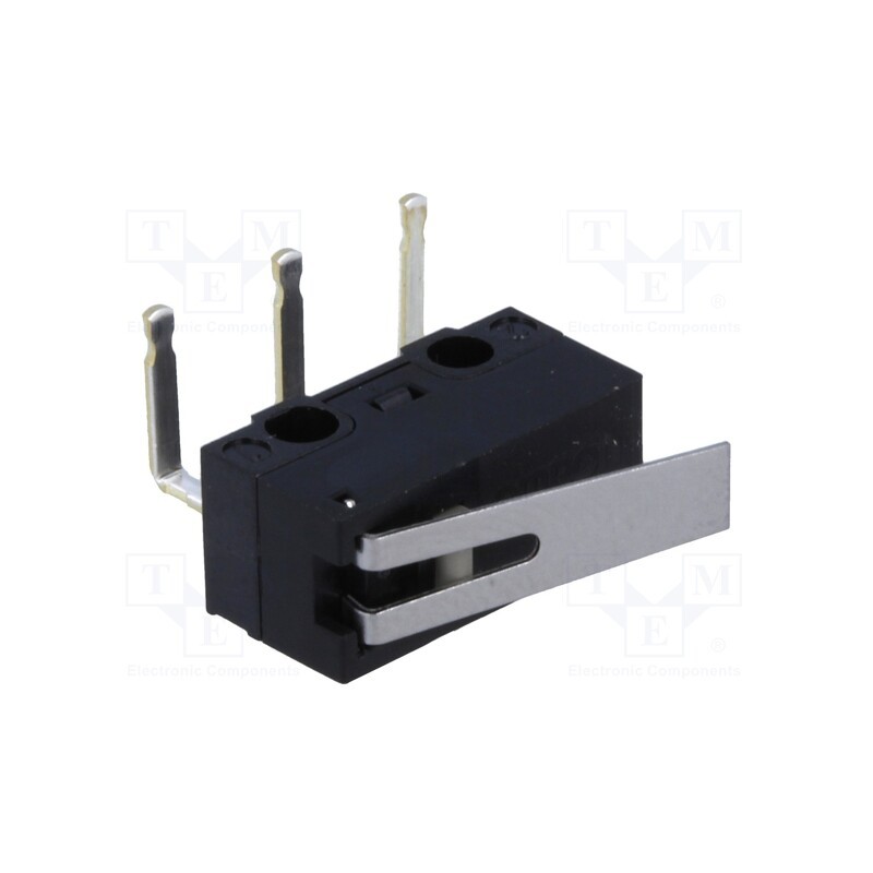 1 pcs x OMRON OCB - D2F-FL-A - Microswitch SNAP ACTION, 1A/125VAC, 0.5A/30VDC, with lever, SPDT