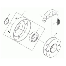 Wacker dpu dps clutch spring 0058765