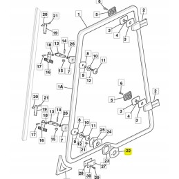 Window lock washer cva jcb backhoe loader