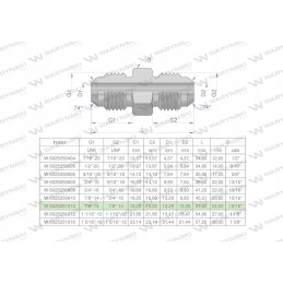 Inch hydraulic connector bb 7 8 unf 2 pcs