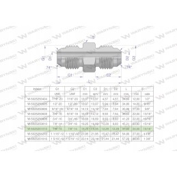 Inch hydraulic connector bb 7 8 unf 2 pcs