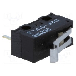 1 pcs x OMRON OCB - D2F-01FL3 - Microswitch SNAP ACTION, 1A/125VAC, 0.1A/30VDC, SPDT, ON-(ON)