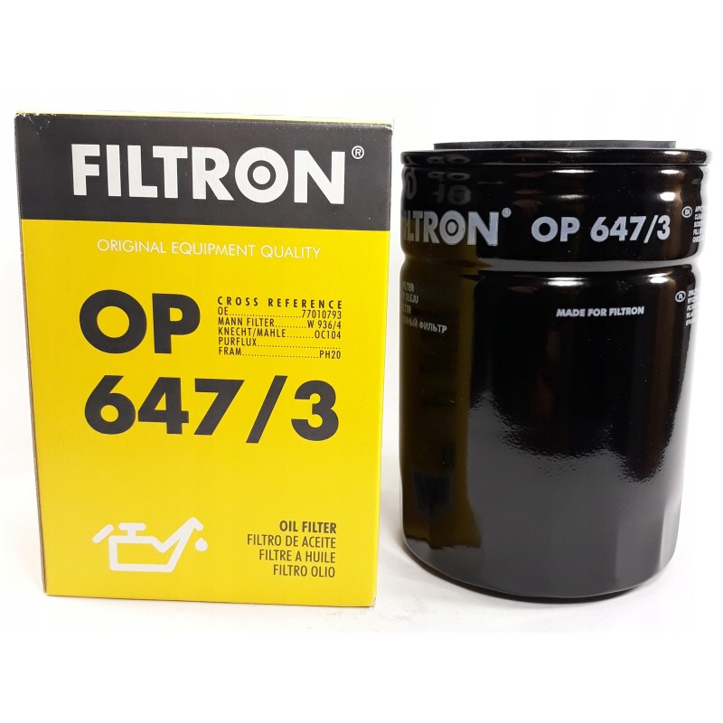 Oil filter filtron op 647 3 zetor john deere