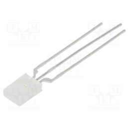 1 pcs x LUMEX - SSL-LX2579IGW - LED, rectangular, 2x5x7mm, red/green, 14mcd, 8mcd, 110°, Front: flat
