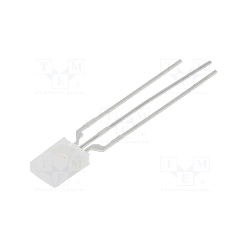 1 pcs x LUMEX - SSL-LX2579IGW - LED, rectangular, 2x5x7mm, red/green, 14mcd, 8mcd, 110°, Front: flat