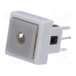 1 pcs x HIGHLY ELECTRIC - PB6141FL-13 - Switch: keypad, Pos: 2, SPST-NO, 0.05A/12VDC, white, LED, red/green